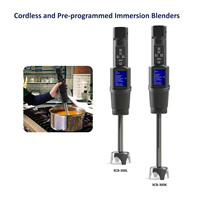 Mixeur Plongeant Portable sans Fil Linkrich, Nouveau Design, Commercial et Domestique, Alimenté par Batterie, Écran LCD, en Acier Inoxydable, 5+ Vitesses