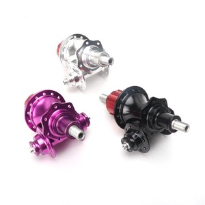 <strong>Bicycle</strong> Hubs Brompton 7-Speed 112mm Dropout <strong>Taiwan</strong> 4 Palin Aluminum Alloy V-Brake Small Wheel Hub Folding Bike Hub - Product Image 1