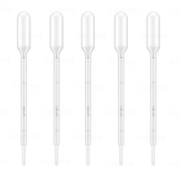 Pipette de transfert en plastique pour compte-gouttes de laboratoire 0.2ml Pipette Pasteur