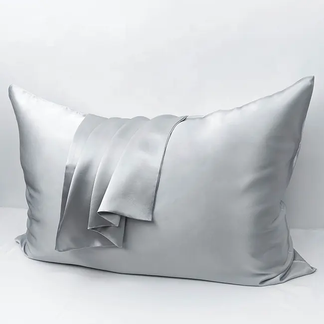 Custom thickened pillowcase with pillow core Soft and comfortable bed sleeping silk 22m silk pillowcase