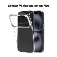 Étui transparent pour téléphone portable Étui en TPU pour iPhone 17 Pro Étui transparent pour téléphone