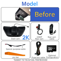 Holroadx Caméra embarquée 4G Plug&Play avec moniteur de stationnement pour Ford Mondeo EVOS 2022-2024 Asie Europe Afrique Vision nocturne 4K Avant/Arrière