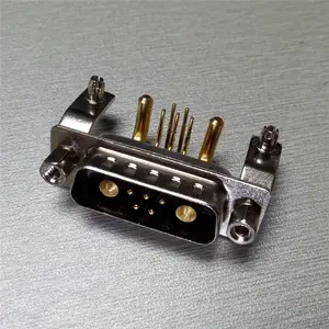 7w2 Dsub Connector Mannelijke Rechte Soldeer Type Pcb Soldeer Db7w2 Door Gat Hoge Stroom Connector 2v2 Db Connector