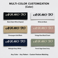 Bande de jacquard élastique en nylon avec logo personnalisé, motif calligraphique vintage, pour ceintures de lingerie, OEM ODM, vente en gros