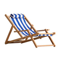 Chaise longue pliante en bois réglable en hauteur, portable, moderne, pour jardin et extérieur, idéale pour la plage et le parc
