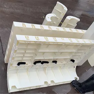 Fabrication réutilisable en plastique coffrage pour volet pour béton coffrage panneau coffrage en plastique haute performance pour le bâtiment