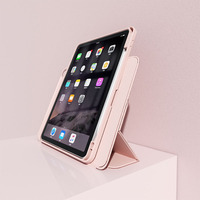 Étui de protection antichoc à trois volets avec support pour iPad 9ème génération, coque intelligente pour iPad 10.2