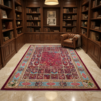 Modern Persian Pure Silk Handmade Carpet Luxury Hand Knotted Designer Anti-Slip Rug Premium Home Decoration Villa Living Room