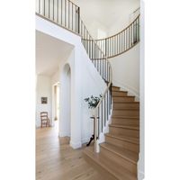 Populaire aux États-Unis, directement de l'usine, économique, balustre vertical personnalisé avec main courante en bois