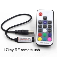 RF Sans Fil RGB Led Contrôleur DC5-24V 17 Clé Télécommande Mini Contrôleur LED