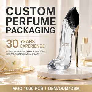 Botella <span class=keywords><strong>de</strong></span> <span class=keywords><strong>Perfume</strong></span> <span class=keywords><strong>de</strong></span> Vidrio con Forma <span class=keywords><strong>de</strong></span> Zapato <span class=keywords><strong>de</strong></span> Tacón Alto, Botella Transparente para Exhibición <span class=keywords><strong>de</strong></span> Fragancias Premium, OEM/ODM - Product Image 1