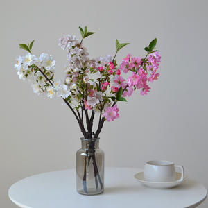 IJ047 Wholesale Handmade Silk Artificial Cherry Blossom Flowers Realistic Home Wedding <b>Christmas</b> Party <b>Decoration</b> - Product Image 4