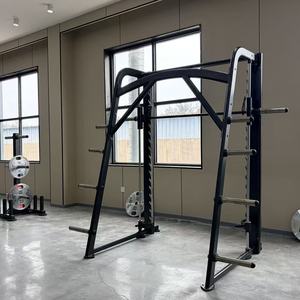 PowerX Commercial Vertical Assisted Smith Machine <span class=keywords><strong>D</strong></span> Frame Counterbalanced Design Heavy Duty Steel Power Rack Gym Equipment - Product Image 1