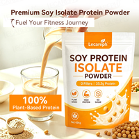 Poudre de protéines végétales hydrolysées, concentré de protéines de soja sans sucre et sans additifs, avec 35,3 g de protéines