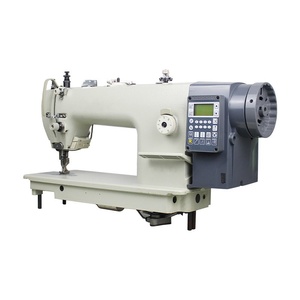 Machine à coudre industrielle électronique robuste pour cuir, vestes, portefeuilles, jeans, empeignes en tissu, moteur programmable et durable - Product Image 1