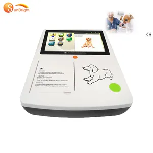 Elettrocardiografo veterinario portatile di alta qualità ECG con CE ISO 3 canali 12 derivazioni