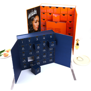 Boîte à tiroirs colorée pour emballage surprise, emballage <span class=keywords><strong>beauté</strong></span>, <span class=keywords><strong>calendrier</strong></span> de l'avent de Noël personnalisé en carton pour cosmétiques et produits de <span class=keywords><strong>beauté</strong></span>, livraison en 25 jours - Product Image 3