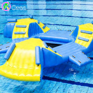 Parcours d'obstacles gonflable en PVC portable et durable pour les sports nautiques, piscine et parc aquatique, île <span class=keywords><strong>de</strong></span> parcours d'obstacles aquatiques - Product Image 1