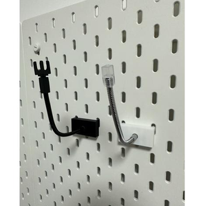 Custom Modular <b>Wall</b> Pegboard Organizer, Rectangular Perforated Metal <b>Wall</b> Mount <b>Storage</b> <b>Rack</b> for Tool Display & Space Saving - Product Image 2