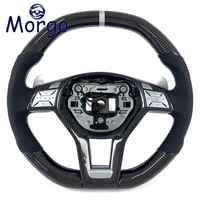 Volant en fibre de carbone personnalisé pour Mercedes-Benz Classe A W175 E350 C63 W204 E63 CLS63 SLK55 AMG (2012-2015) CLA