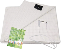Draps de Mise à la Terre Demi-Drap de Mise à la Terre Matériaux en Coton Biologique et Fibre d'Argent pour Tous Types de Lits