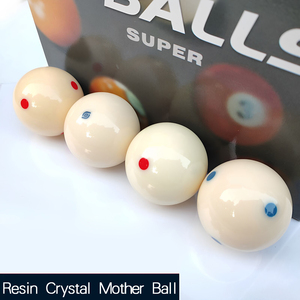 Bola de billar de punto rojo, bola de cristal, bola de punto azul, bola grande, bola blanca de billar de nueve bolas, bola de entrenamiento de ojo azul - Product Image 1