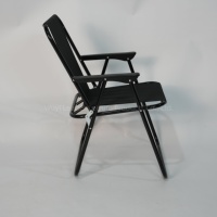 Portable Camping pique-nique chaise de pêche pliable printemps chaise devoir extérieur pliant cadre en acier inclinable chaise de plage