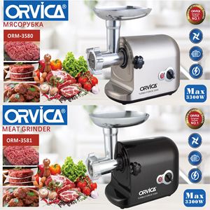 ORVICA Picadora de Carne de Alta Potencia, Pequeña, de Acero Inoxidable, Doméstica, Totalmente Automática, Multifuncional, Eléctrica, para Rellenar Salchichas - Product Image 3