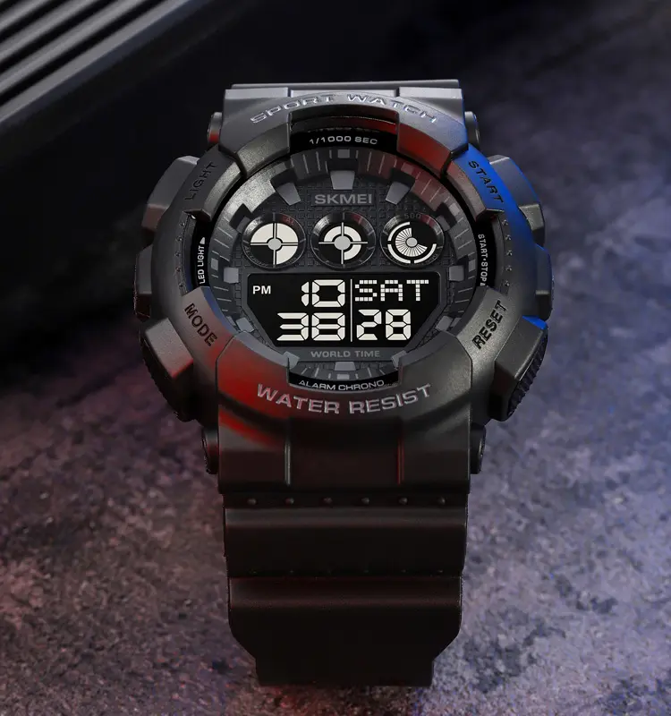 Skmei 1688 Transparente Color Shock Men Mens Watch Reloj Led Digital G Style Sports Wristwatch Gift Analog Watches