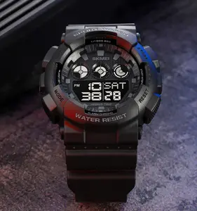 Skmei 1688 Transparente Color Shock Men Mens Watch Reloj Led Digital G Style Sports Wristwatch Gift Analog Watches
