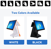 Aonpos Terminal de caisse enregistreuse Windows 15 pouces Système de facturation capacitif 10 points Matériel POS de petite taille avec écran tactile