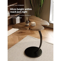 Table d'appoint moderne en bois massif en forme de papillon Nouvelle petite table basse nuage pour ménage salon chambre