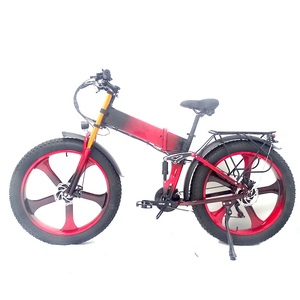 Thiết Kế Mới Gấp E Xe Đạp Ebike Fat Tire 1000Watts 17.5Ah Xe Đạp Leo Núi Điện Xe Đạp E - Product Image 1