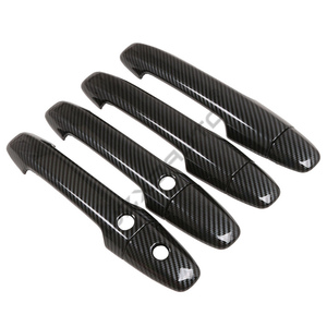 Accesorios para Auto WZXD, Cubierta de Manija de Puerta de Fibra de Carbono ABS, Adhesivo Decorativo para 2015 2018 2022 - Product Image 1