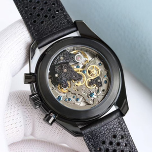 High-<b>end</b> Exquisite Luxury Black Ceramic Dial 20mm Rubber Strap Men's Sports Automatic Mechanical Watch - Product Image 4
