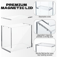 Boîtes de protection compatibles avec les boîtes d'entraînement Elite, fermeture magnétique, fabrication directe d'usine, protection en acrylique pour boîte d'entraînement Elite, étui de protection ETB