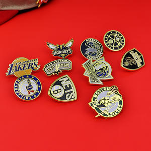 เข็มกลัดโลหะสโมสรบาสเกตบอลแห่งชาติคุณภาพดีที่สุดสำหรับขายส่ง เข็มกลัดติดหมวกสุดหรู เข็มกลัดติดเสื้อผ้า - Product Image 3