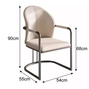 Fauteuil pour la pause thé, chaise de thé design, fauteuil d'intérieur, chaise de luxe de style italien, chaise de salle à manger, fauteuil de réception - Product Image 2