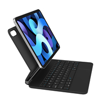 Funda con Teclado Retroiluminado RGB OEM para iPad A16 con Panel Táctil para iPad de 10.ª Generación de 10.9 Pulgadas, Funda Magnética Inalámbrica con Soporte