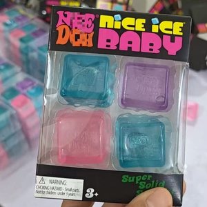Nouveautés : Ensemble de <span class=keywords><strong>4</strong></span> mini <span class=keywords><strong>cubes</strong></span> sensoriels Squishy Fidget Cube, incluant Nice Ice Baby Cube et Nedoh, produits populaires, jouets anti-stress à presser - Product Image 4