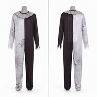 Costume de cosplay d'Halloween pour personnage Echo Clown, salissures de sang, combinaison unisexe adulte en polyester, masque, performance scénique TV/Film
