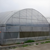Offre Spéciale grande portée unique serre agricole Tunnel économique PC feuille couverture pour légumes culture cerceau maison