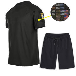 Tute da uomo con Logo personalizzato in cotone con 15 colori per la vendita calda <span class=keywords><strong>T</strong></span>-<span class=keywords><strong>Shirt</strong></span> grafica Set corto in due pezzi di abbigliamento e Set da Jogging - Product Image 1