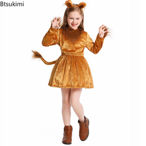 Costumes de scène d'Halloween pour garçons et filles, adorables costumes de <span class=keywords><strong>lion</strong></span> pour enfants, tenues de performance animales, robes de bébé <span class=keywords><strong>lion</strong></span> à la mode - Product Image 1