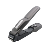 Coupe-ongles professionnel créatif en forme de voiture, en acier inoxydable durable, avec compartiment de rangement anti-éclaboussures, grande taille, pour ongles individuels