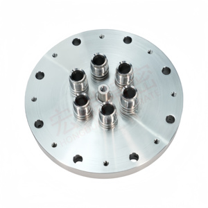 Hongduan thép không gỉ làm mát bằng nước mặt bích cho lớp phủ chân không máy hệ thống tản nhiệt với 1 năm bảo hành - Product Image 6