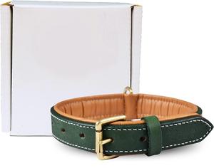 Collares de Perro de Cuero Genuino Hechos a Mano de Lujo, Resistentes, Ajustables y Acolchados con Color Personalizado para Perros y Gatos - Product Image 5