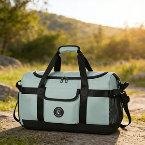 Bolsa de Viaje de Gran Capacidad, Bolsa Deportiva Multifuncional Impermeable con Compartimento para Zapatos y Separación entre Seco y Húmedo - Product Image 4