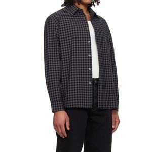 Camisa de Franela a Cuadros Casual para Hombre, Manga Larga, Diseño de Algodón, Cierre de Botones, Corte Holgado y Transpirable - Product Image 2