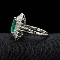 Bague de fiançailles et de mariage en platine fine avec diamant de laboratoire certifié IGI, design de luxe, idée cadeau pour anniversaire
